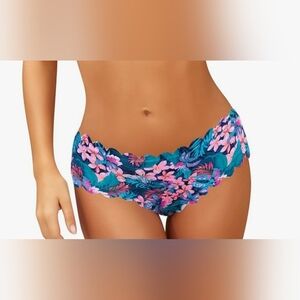 NWOT Shekini Floral Scalloped Bikini Bottom Size Small